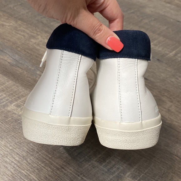 Madewell Sidewalk High-Top Sneakers in Colorblock Leather - Picture 9 of 14